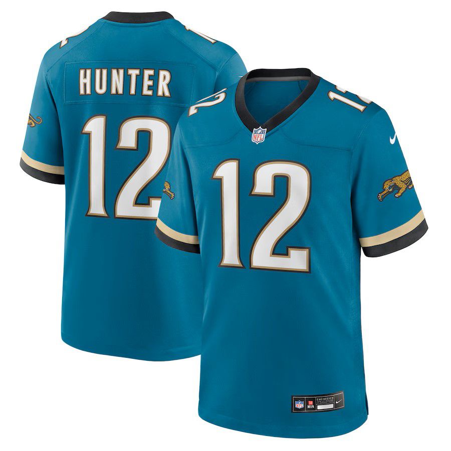 Men Jacksonville Jaguars #12 Travis Hunter Green Nike 2025 NFL Draft First Round Pick 2nd Alternate Game Jersey->jacksonville jaguars->NFL Jersey